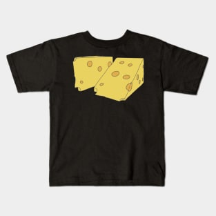 Cheese Wedge - Triangle Dairy Product - Cheesemaker Kids T-Shirt